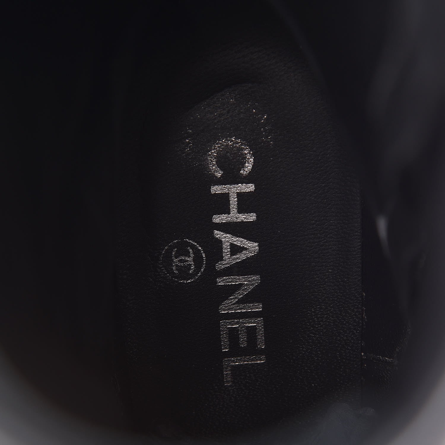 Chanel Tweed Calfskin Patent Cap Toe CC High Boots 39 Black Navy White 9 of 13