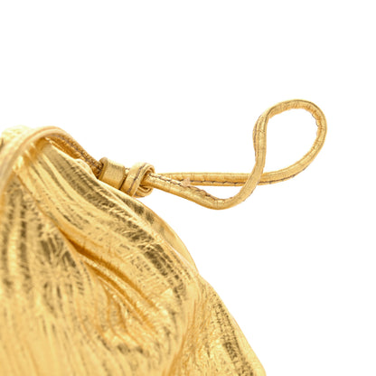 Bottega Veneta Metallic Bark Calfskin The Mini Pouch Gold 11 of 11