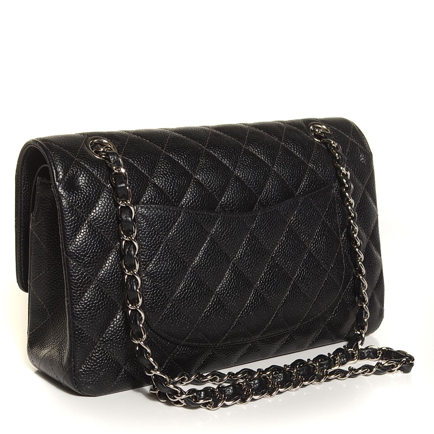 Chanel Caviar Quilted Medium Double Flap Black 3 of 8