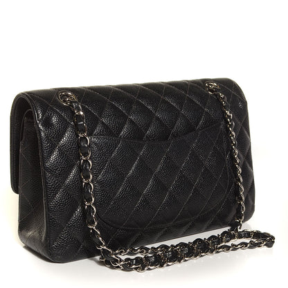 Chanel Caviar Quilted Medium Double Flap Black 3 of 8