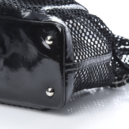 Chanel Patent Net Large La Madrague Tote Black 15 of 15