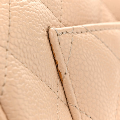 Chanel Caviar Quilted Jumbo Single Flap Beige Clair 16 of 16