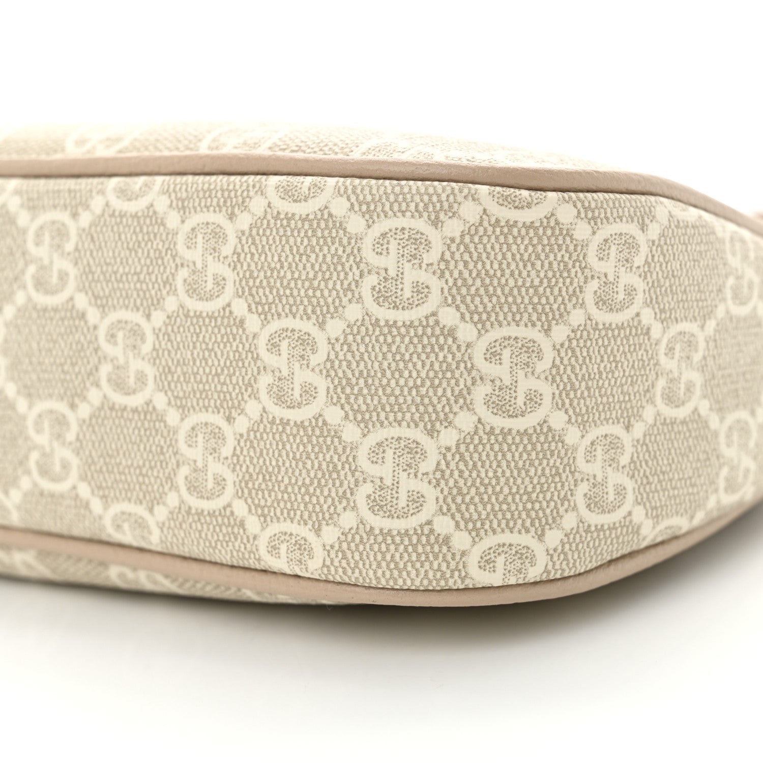 Gucci GG Supreme Monogram Textured Dollar Calfskin Small Ophidia Hobo Beige Mystic White Oatmeal 10 of 11