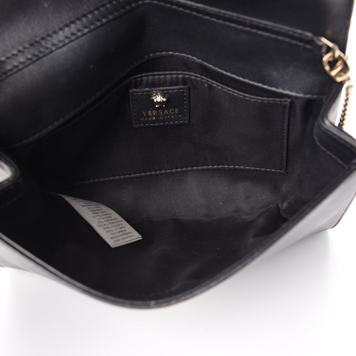 Vitello Palazzo Medusa Evening Clutch Bag Black