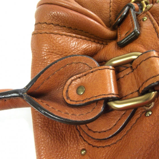 Leather Paddington Satchel Whiskey