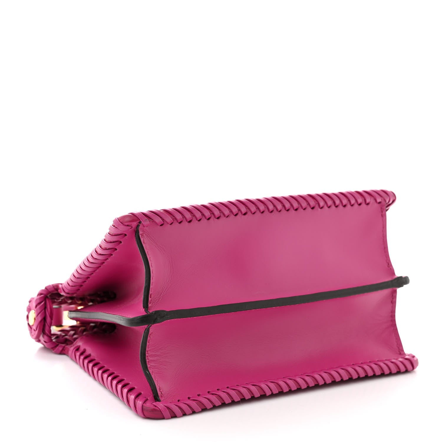 Fendi Vitello King Shiny Nappa Intreccio Petite Peekaboo I SEE U Satchel Ciclamino Pilar 4 of 10