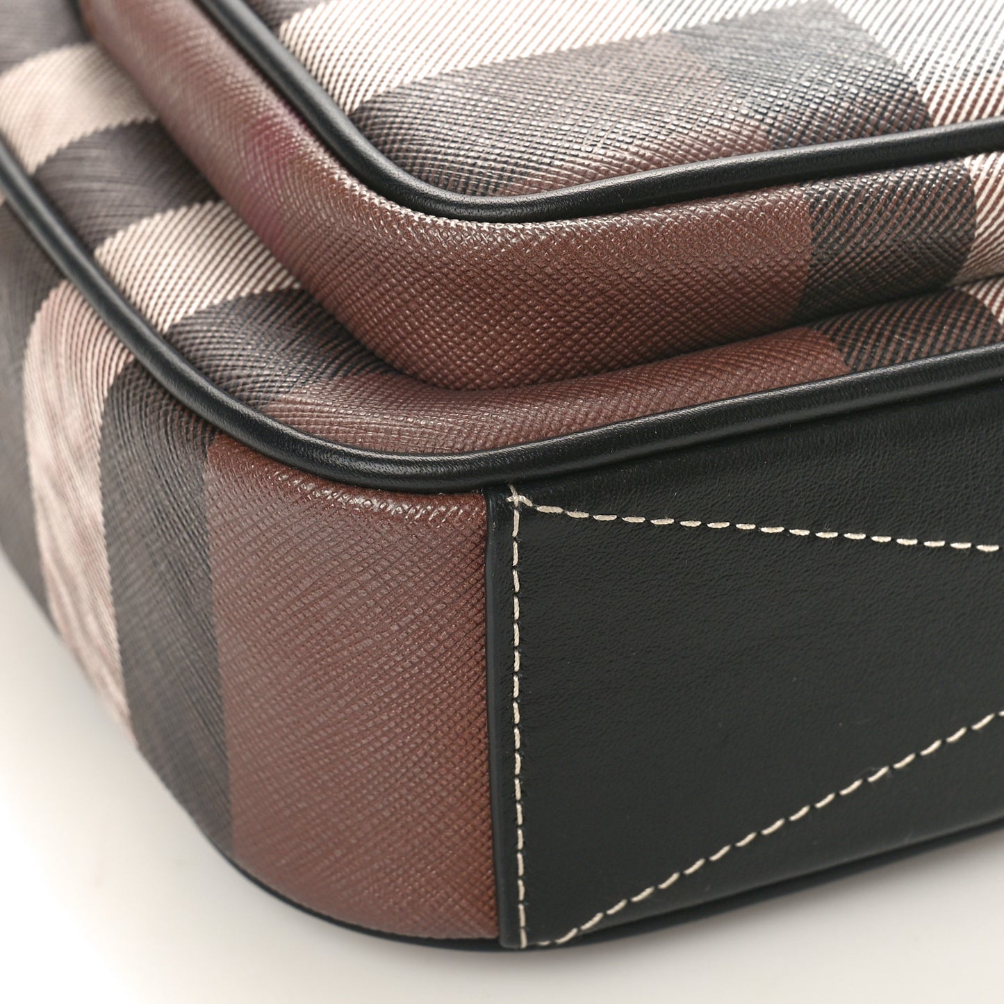 Canvas Check Paddy Messenger Birch Brown