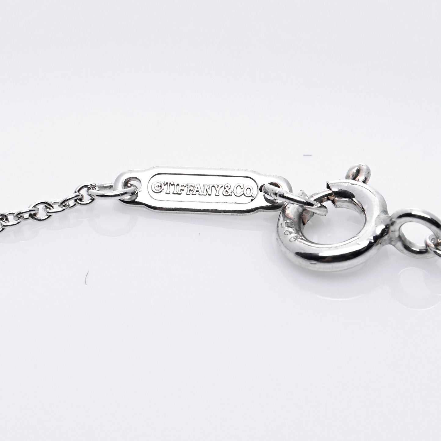 Sterling Silver Diamond Knot Key Pendant Necklace