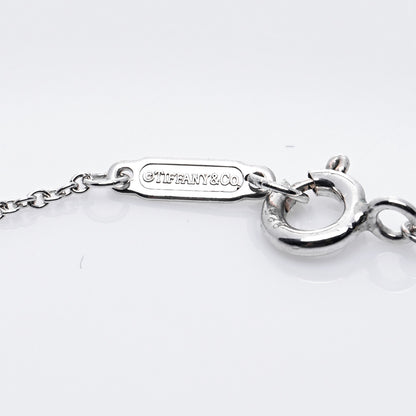 Tiffany Sterling Silver Diamond Knot Key Pendant Necklace 6 of 7