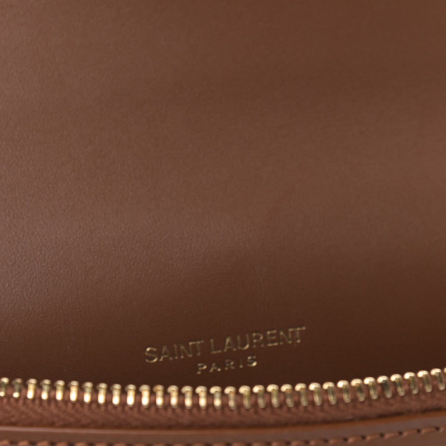 Smooth Calfskin Classic Monogram Kate Tassel Chain Wallet Brown