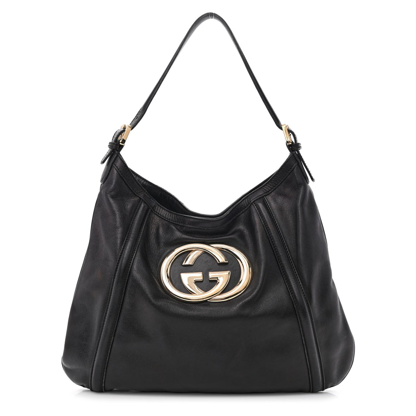 Calfskin Medium Britt Hobo Black
