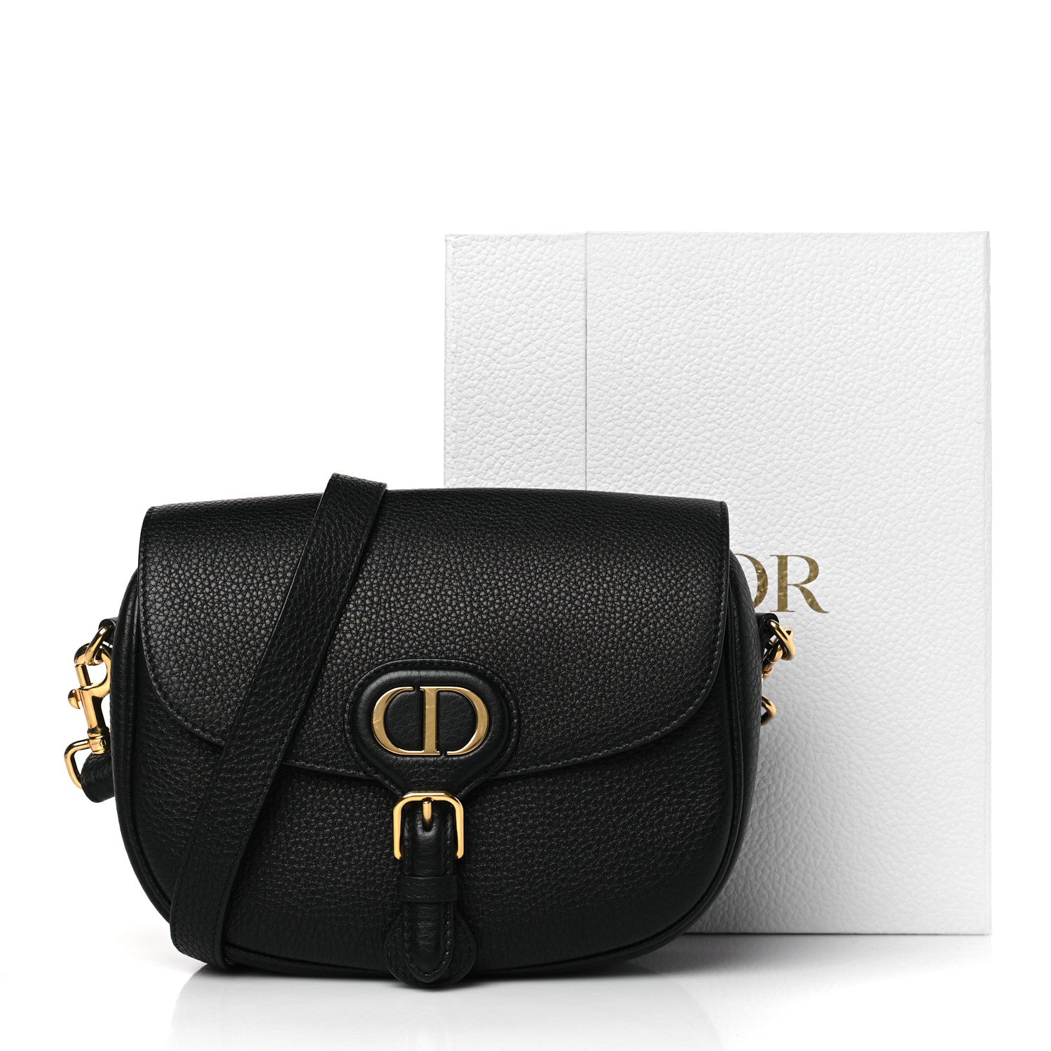 Christian Dior Grained Calfskin Medium Bobby Flap Black 9 of 9