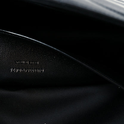 Saint Laurent Lambskin Quilted Monogram Large LouLou Black 8 of 14