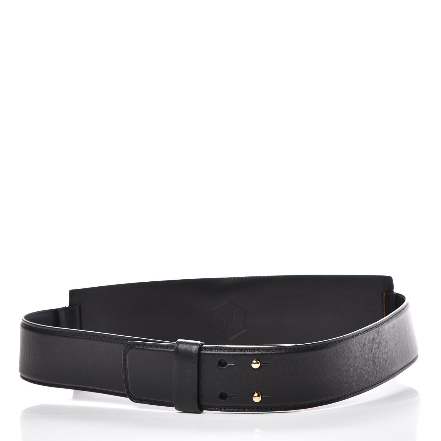 Versace Calfskin Medusa Hass Brothers Waist Belt 90 36 Black 3 of 5