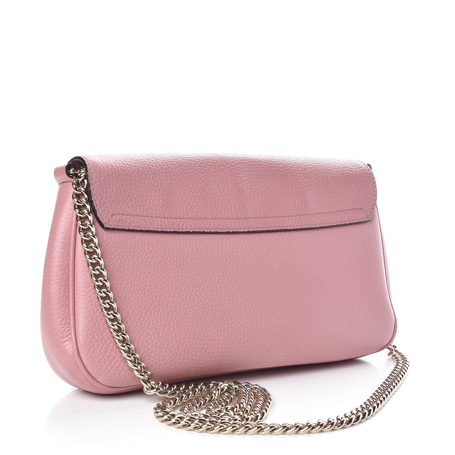 Gucci Pebbled Calfskin Medium Soho Flap Crossbody Pink 3 of 10