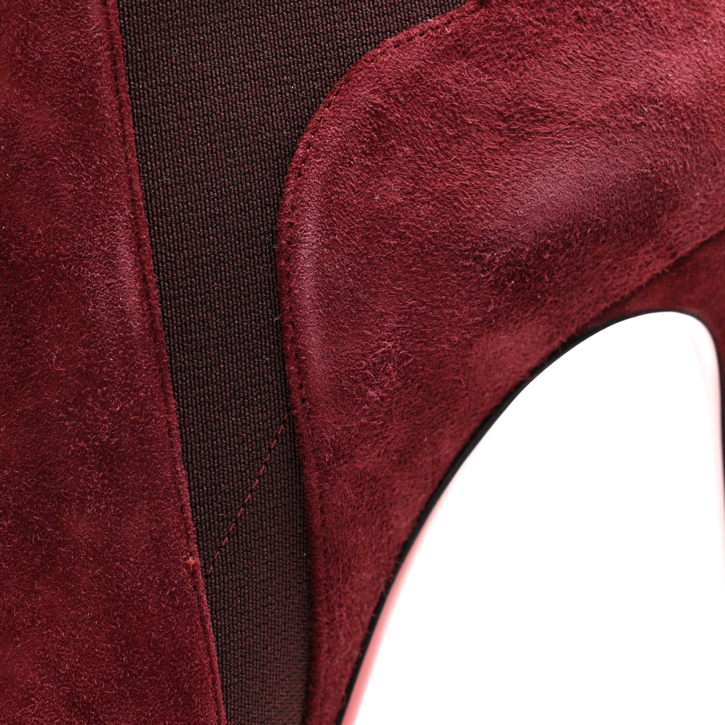 Veau Velours Chelsea Chick 100 Stiletto Boots 39 Bordeaux