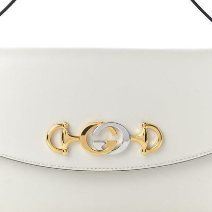 Gucci Shibuya Calfskin Small Zumi Top Handle Shoulder Bag Mystic White 10 of 10