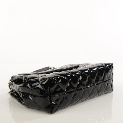 Chanel Patent Quilted Coco Shine Large Accordion Flap Black 4 of 9
