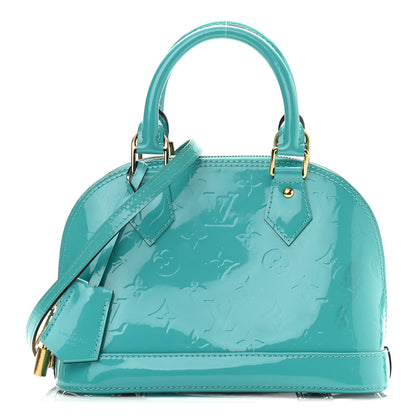 Louis Vuitton Vernis Alma BB Blue Lagon 1 of 8