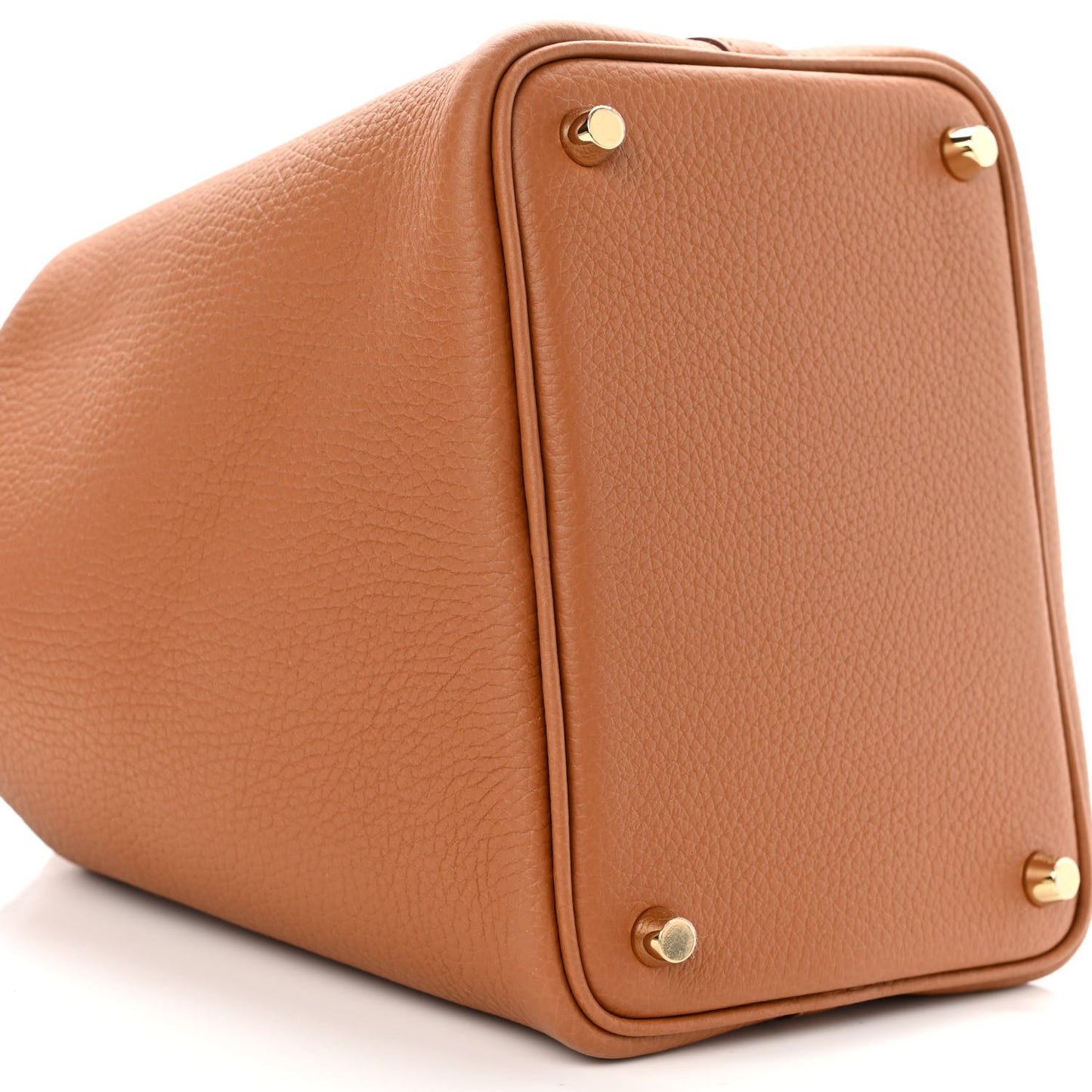 Taurillon Clemence Matte Alligator Picotin Lock Touch 18 PM Gold