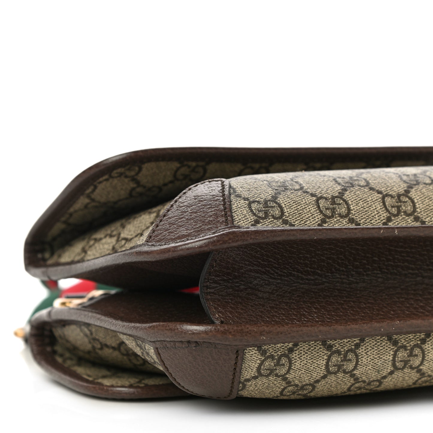 GG Supreme Monogram Web Small Neo Vintage Double Flap Messenger Bag Beige New Acero