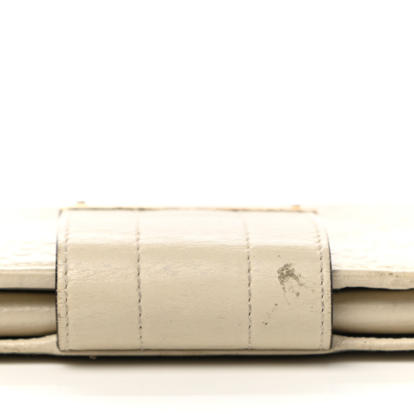Guccissima Ladies Web Long Wallet Off White