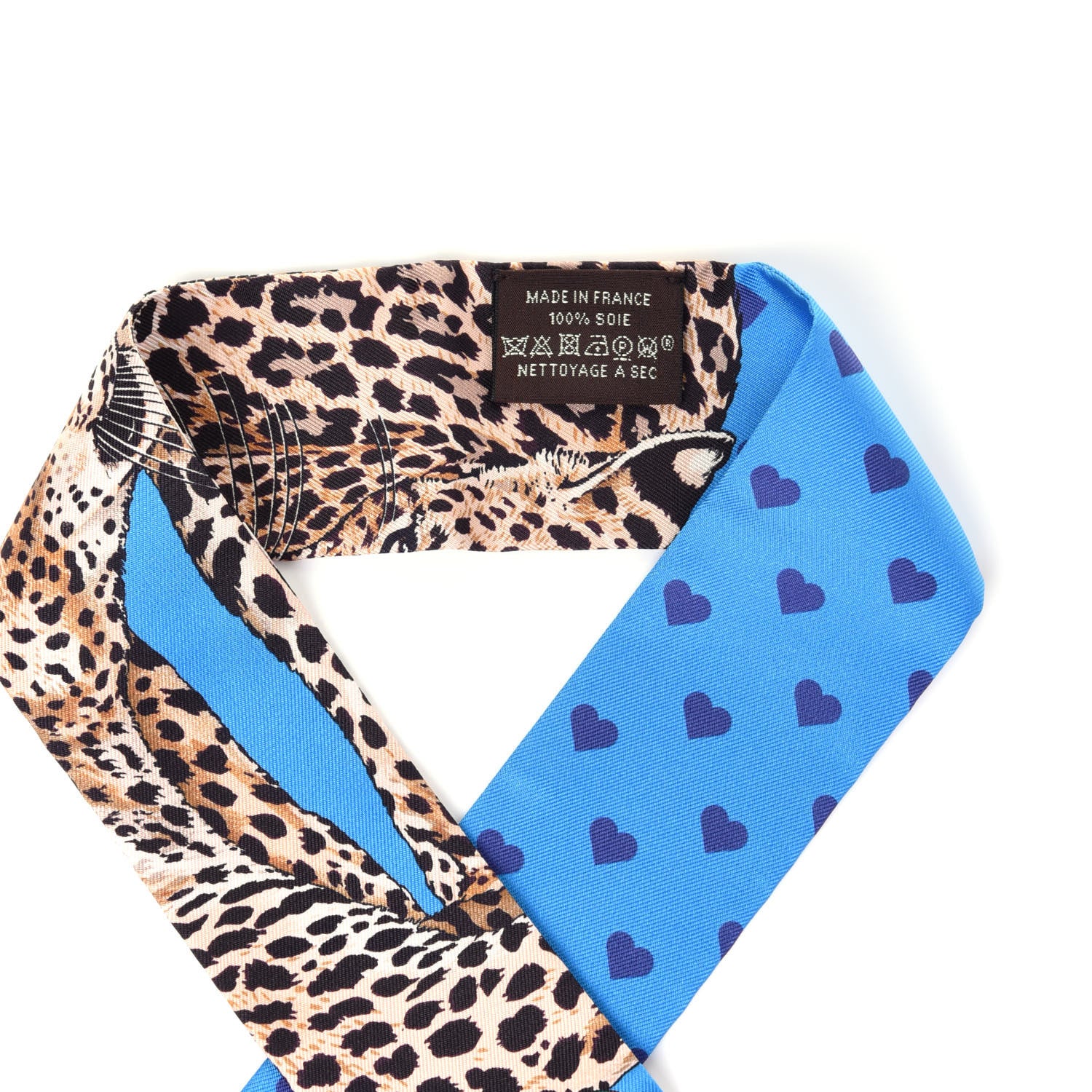 Hermes Silk Jungle Love Love Twilly Bleu Gitane Gris Bleuete 3 of 5
