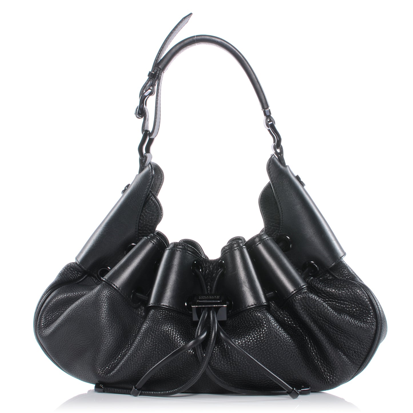 Prorsum Leather Warrior Hobo Black