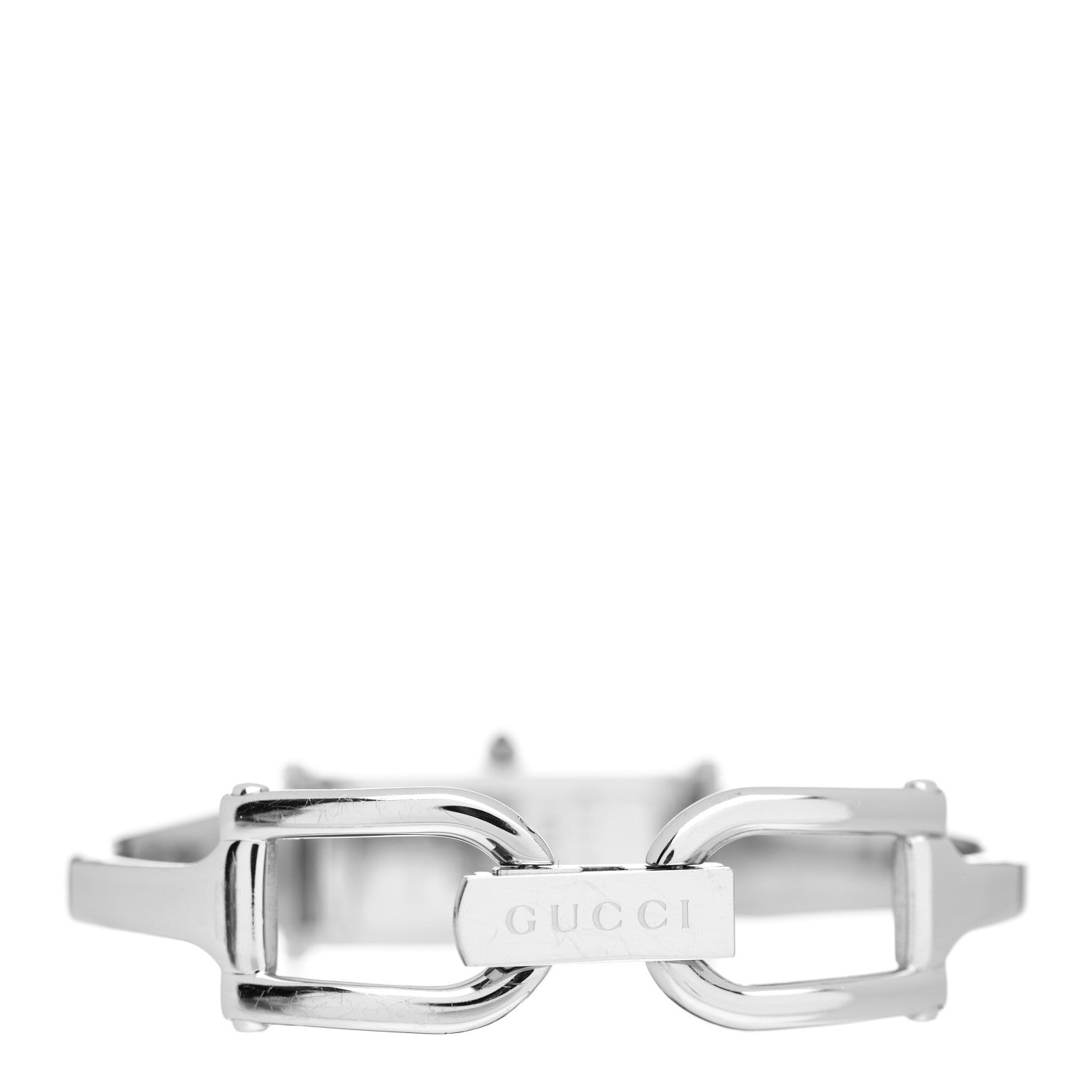 Gucci Stainless Steel Diamond Mother of Pearl 12mm 1500L Horsebit Quartz Watch 3 of 5