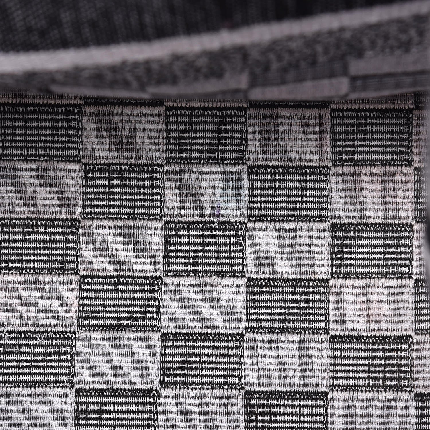 Christian Dior Canvas Embroidered Checkered Book Tote Black White 8 of 12