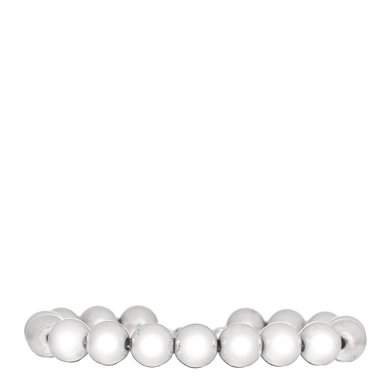 Tiffany Sterling Silver 10mm HardWear Ball Bracelet 1 of 4