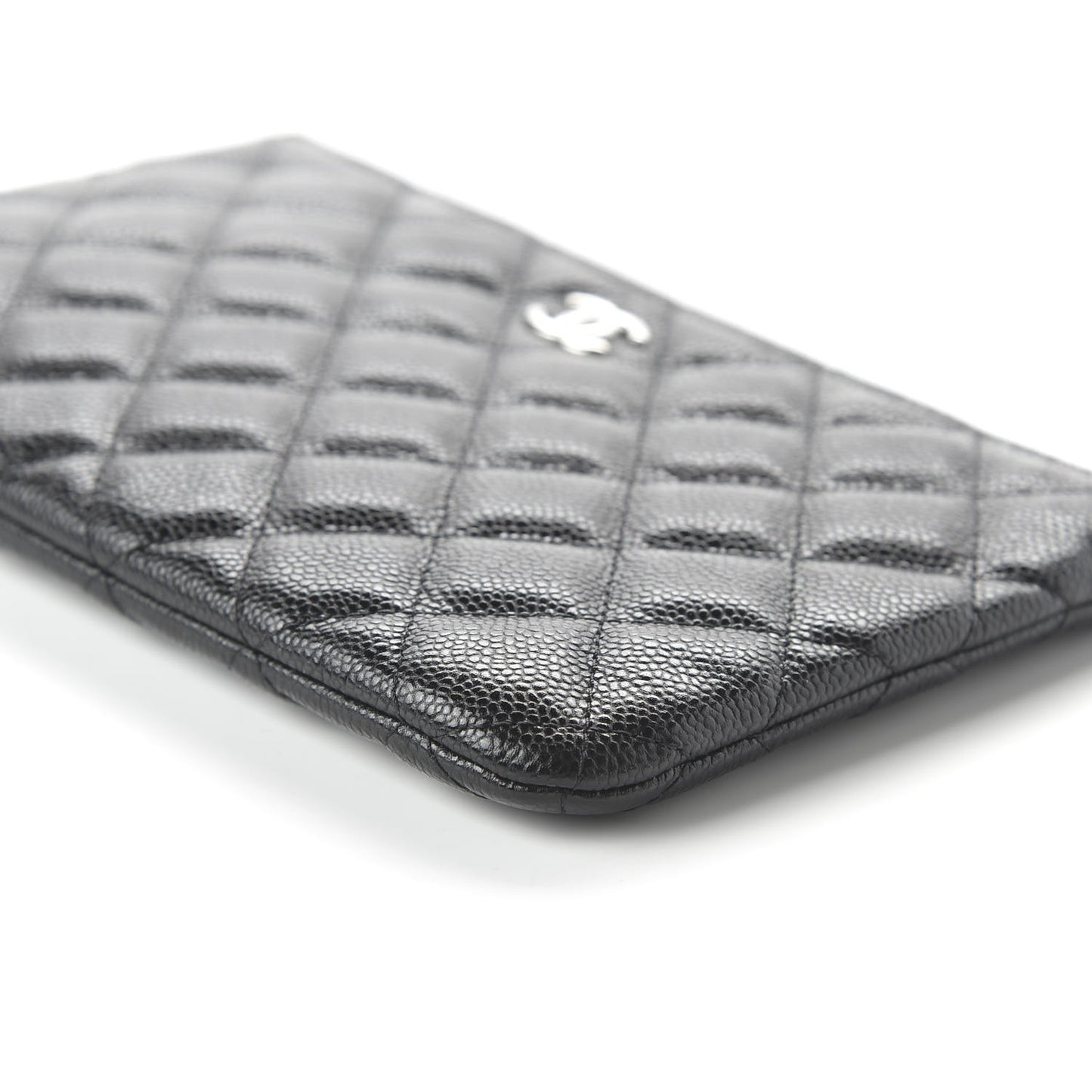 Caviar Quilted Small Pouch Black
