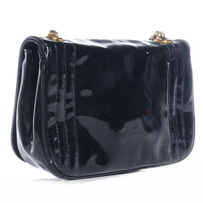 Chanel Patent Mini Flap Black 3 of 8