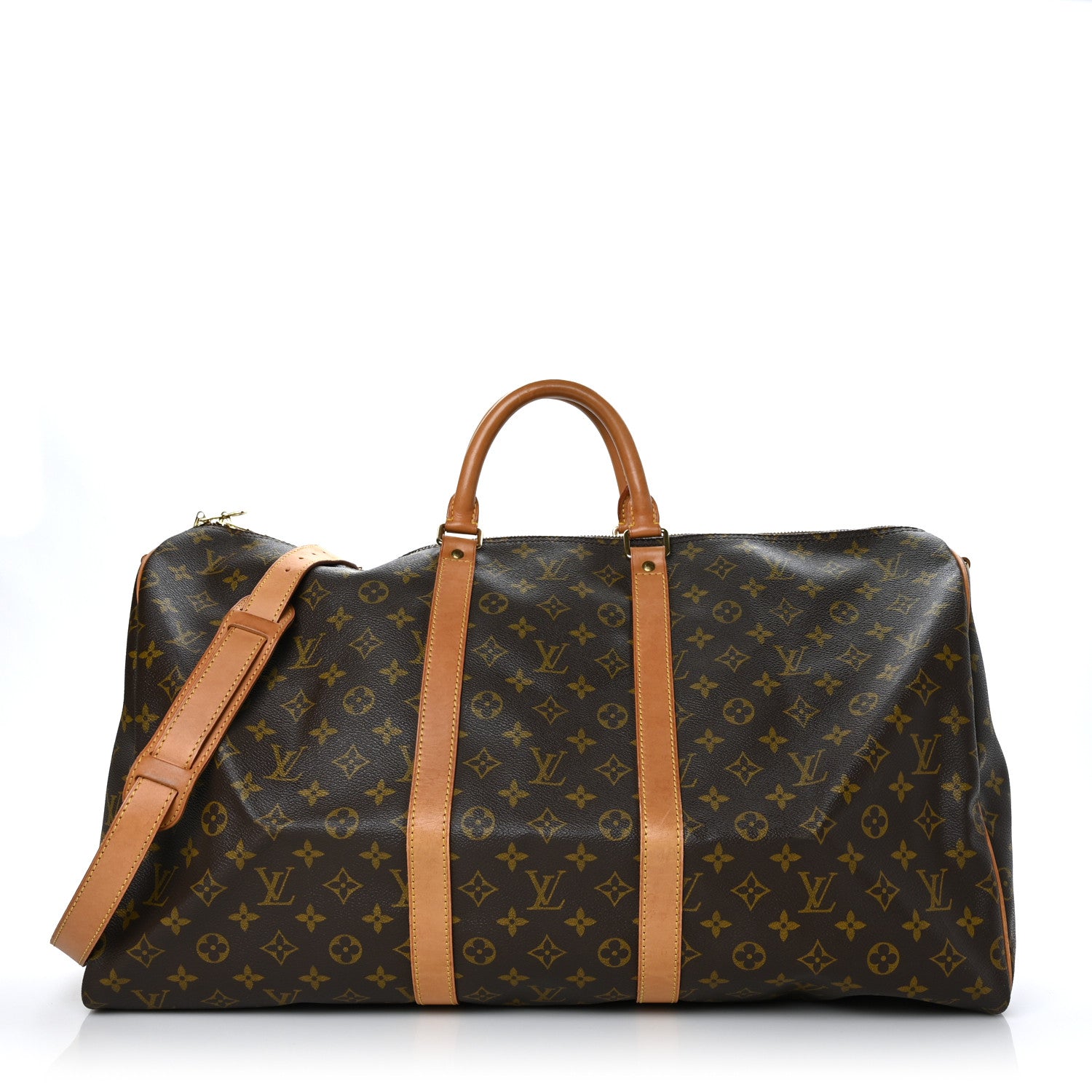 Louis Vuitton Monogram Keepall Bandouliere 55 1 of 12