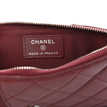 Chanel Lambskin Quilted Classic Flat Wallet Pouch Red 6 of 7