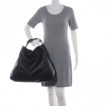 Gucci Guccissima Large Horsebit Chain Hobo Chocolate Brown 2 of 7