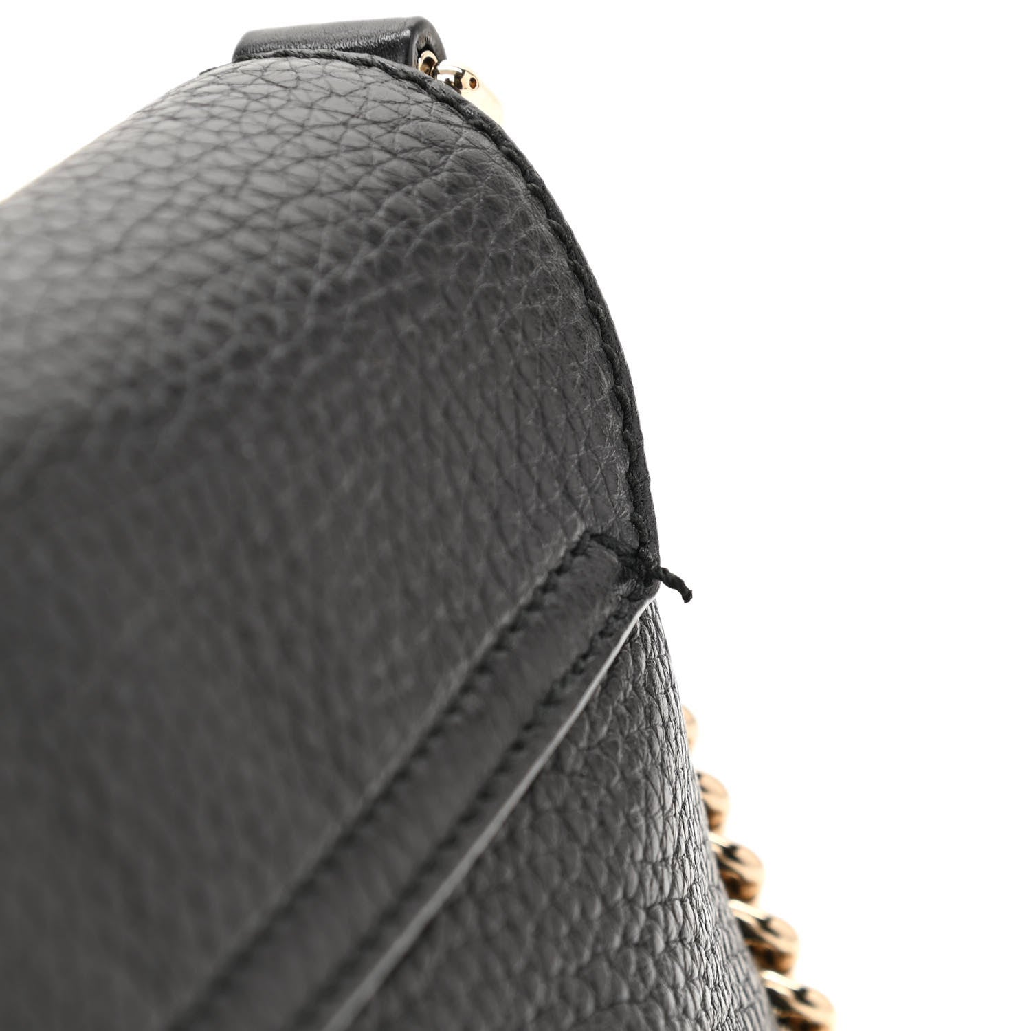 Gucci Pebbled Calfskin Medium Soho Flap Crossbody Black 9 of 9