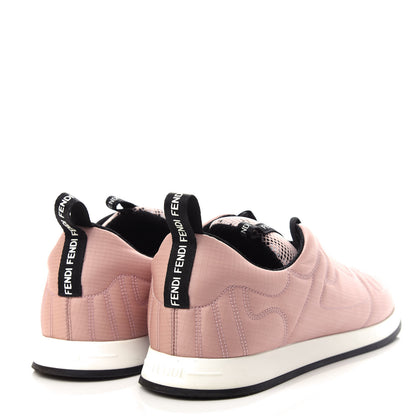 Fendi Nylon FFreedom Sneakers 39.5 White Rosa 4 of 11