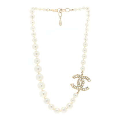 Chanel Pearl CC 100th Anniversary Necklace Light Gold 4 of 6