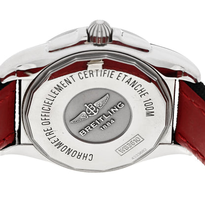 Breitling Stainless Steel Fabric 44mm Galactic Unitime Automtic Watch Black WB3510 4 of 5