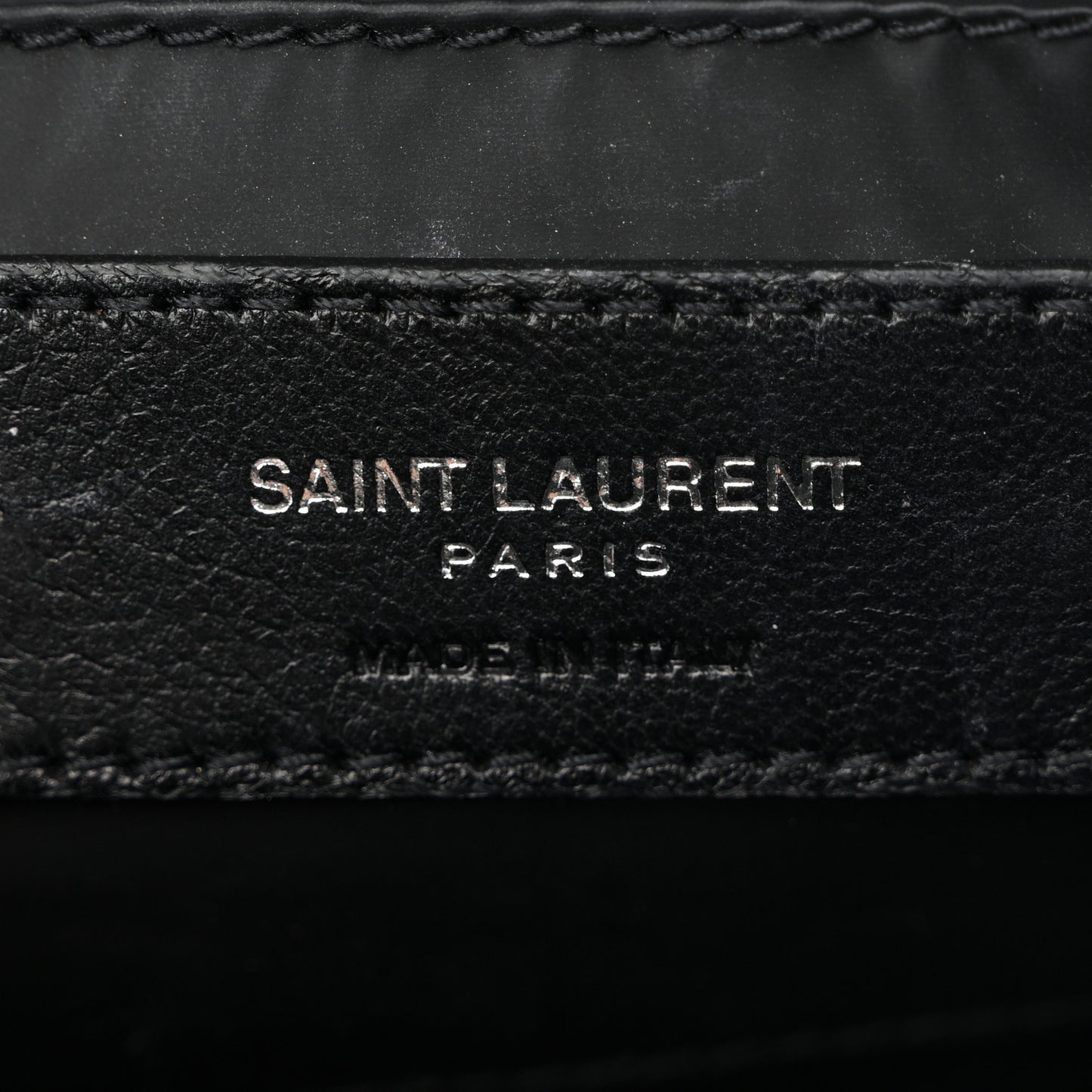 Lambskin Y Quilted Monogram Loulou Cosmetic Case Black