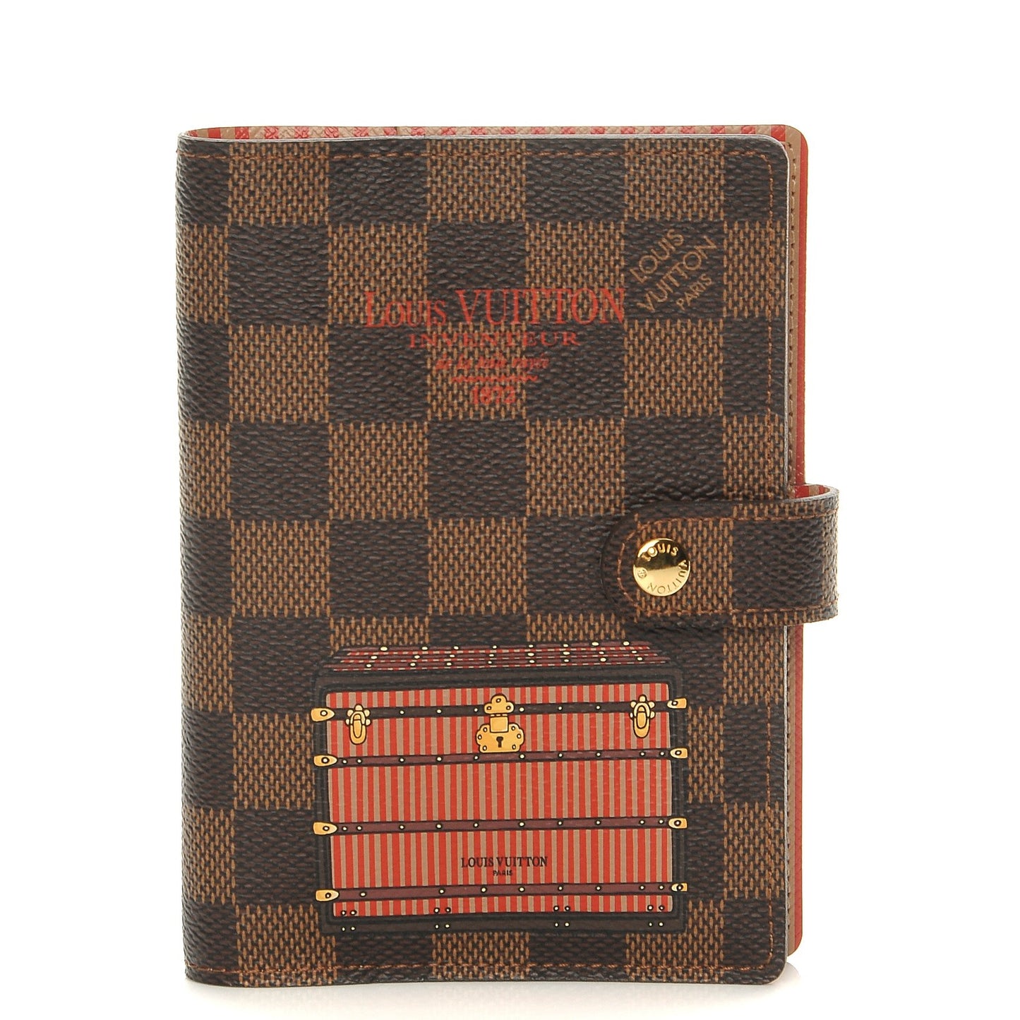 Damier Ebene Trunks and Bags Small Ring Agenda