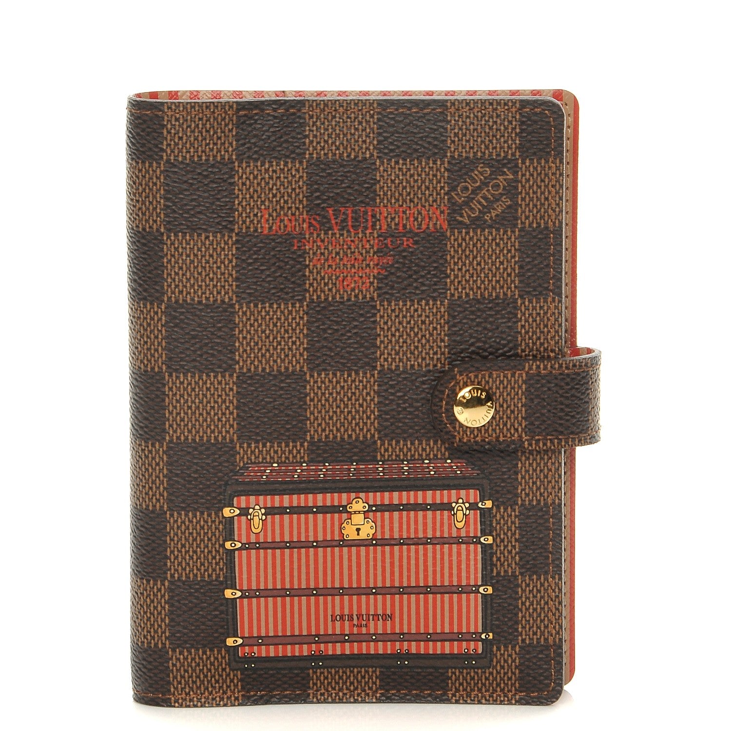 Louis Vuitton Damier Ebene Trunks and Bags Small Ring Agenda 1 of 7