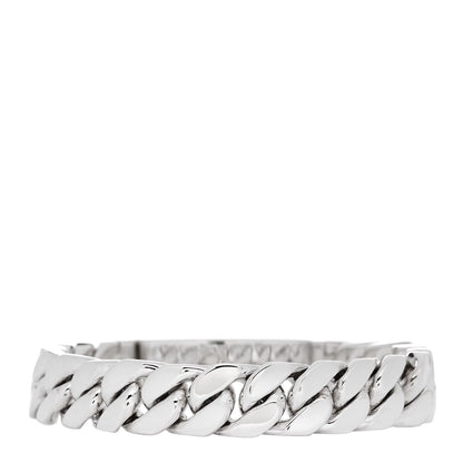 Hermes Sterling Silver GM Kelly Gourmette Bracelet XL 2 of 4