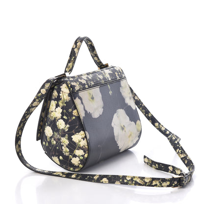 Givenchy Calfskin Baby's Breath Print Mini Pandora Box Crossbody Bag Black 3 of 12