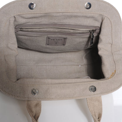 Prada Canvas Frame Bag Naturale 10 of 10