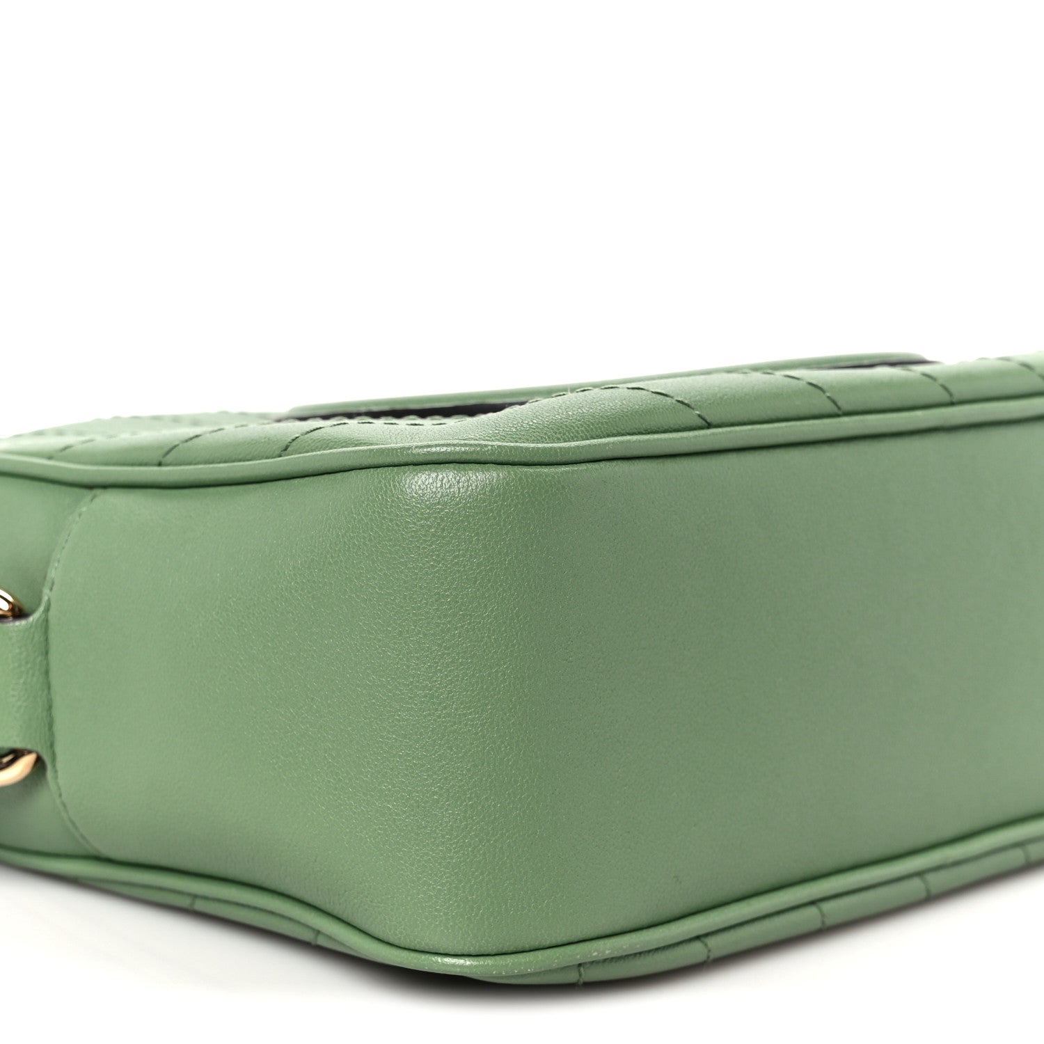 Gucci Sakai Be Green Calfskin Diagonal Stitched Small Blondie