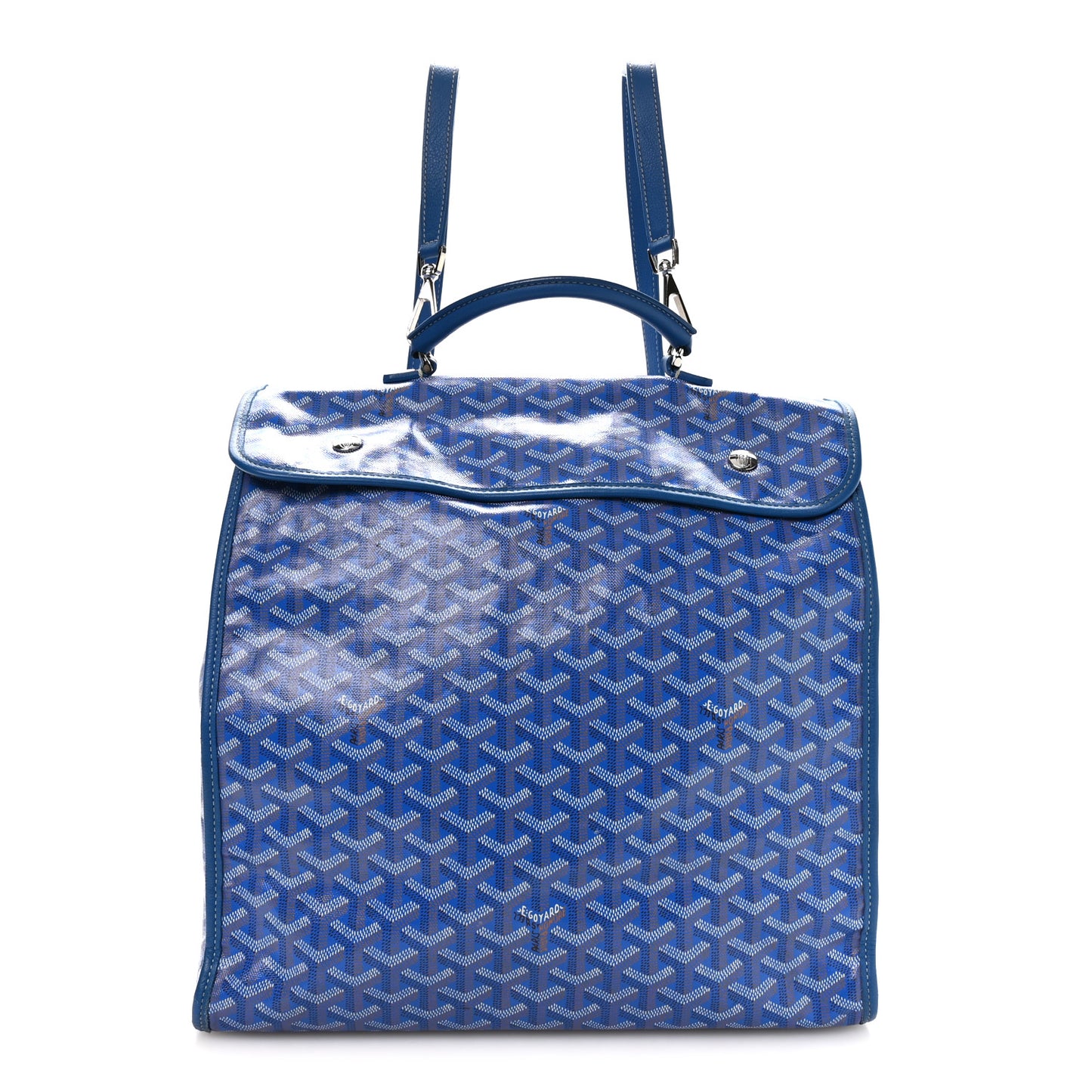 Goyardine Saint Leger Soft Briefcase Backpack Sky Blue