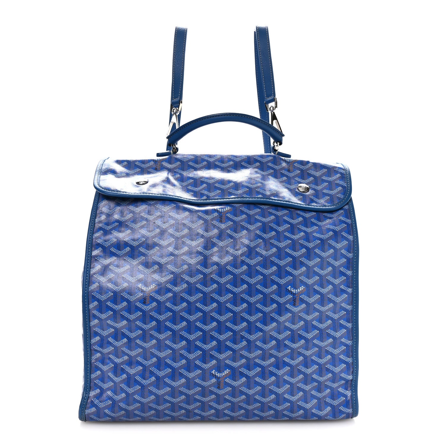 Goyard Goyardine Saint Leger Soft Briefcase Backpack Sky Blue 1 of 12