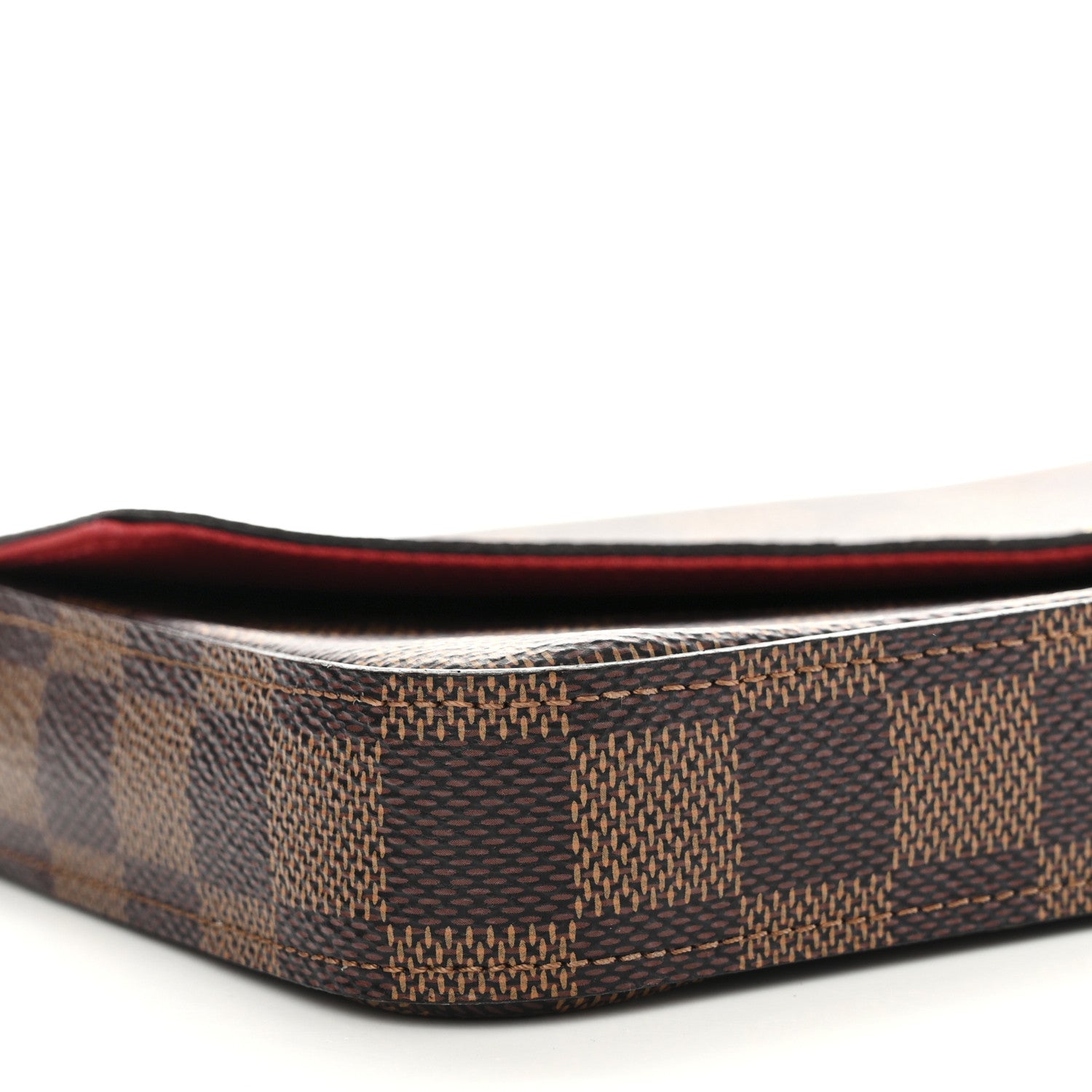 Louis Vuitton Damier Ebene Pochette Felicie Chain Wallet 9 of 12